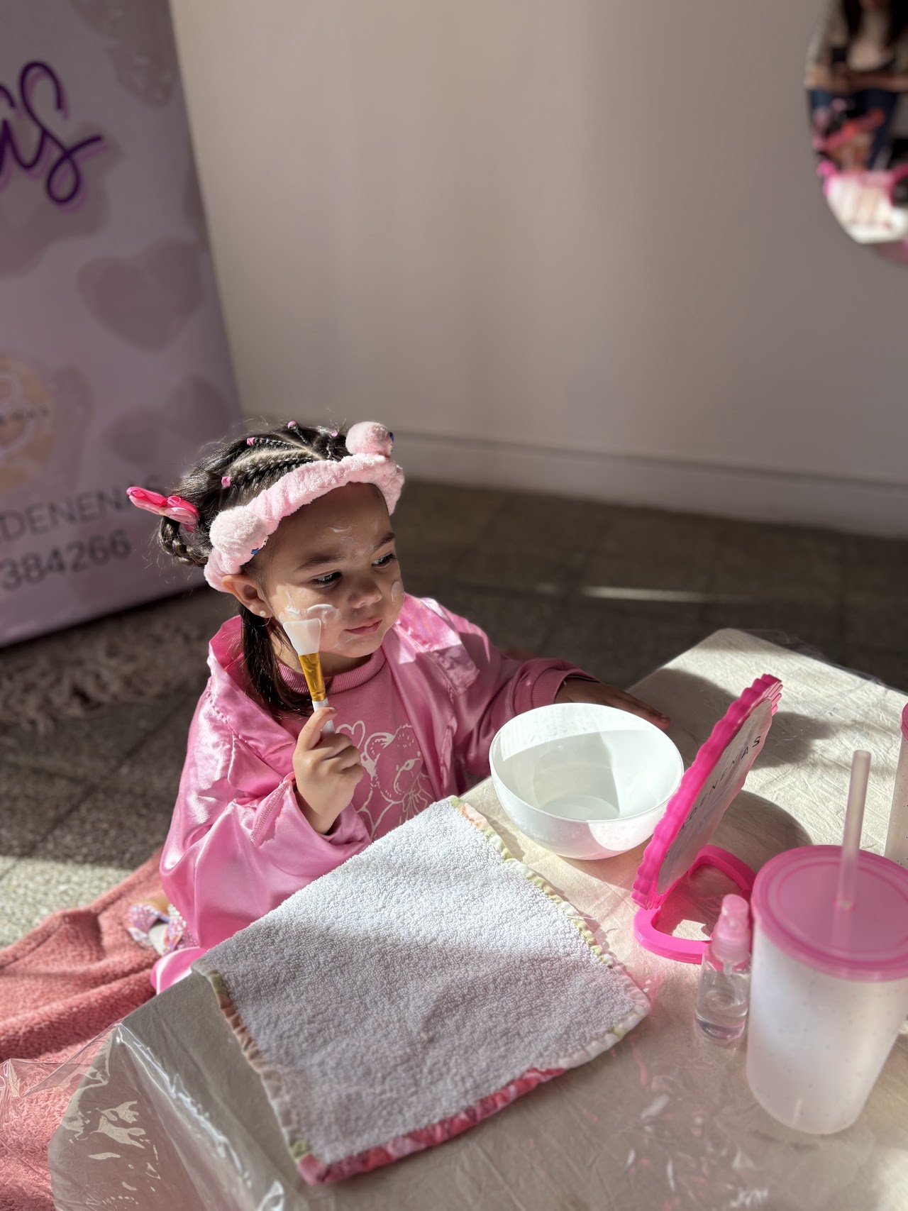 Sesión de relajación y mascarillas faciales para niñas en Quilmes
